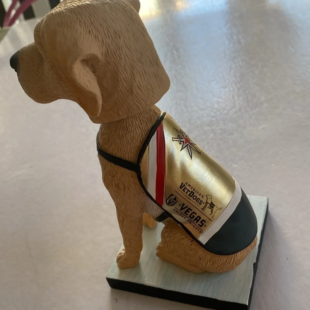Vegas Golden Knights Maverick Bobblehead Dog Figurine